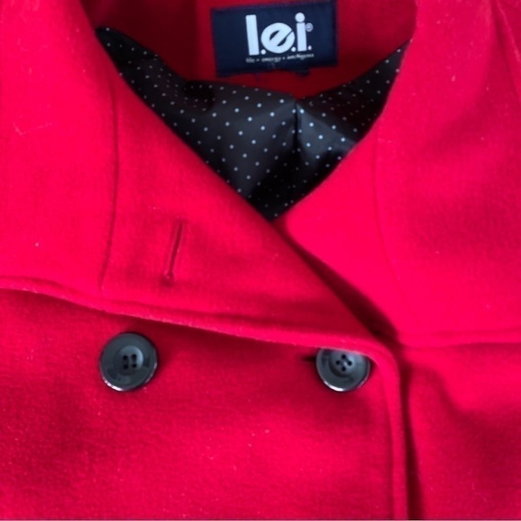 L.E.I. Winter jacket, size S/M ( no size tags-see measurements), true red color - Picture 6 of 7